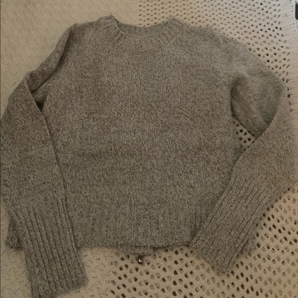 New Light grey crop sweater - Picture 3 of 5
